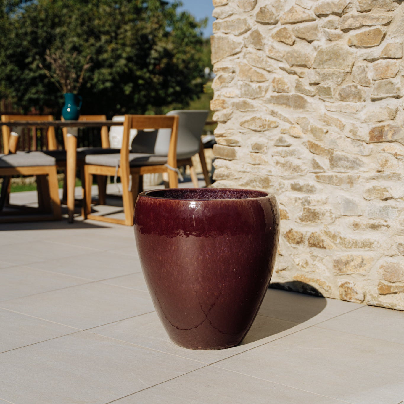 Keramický květináč LAFONTAINE - Fialová - Provencelia.cz