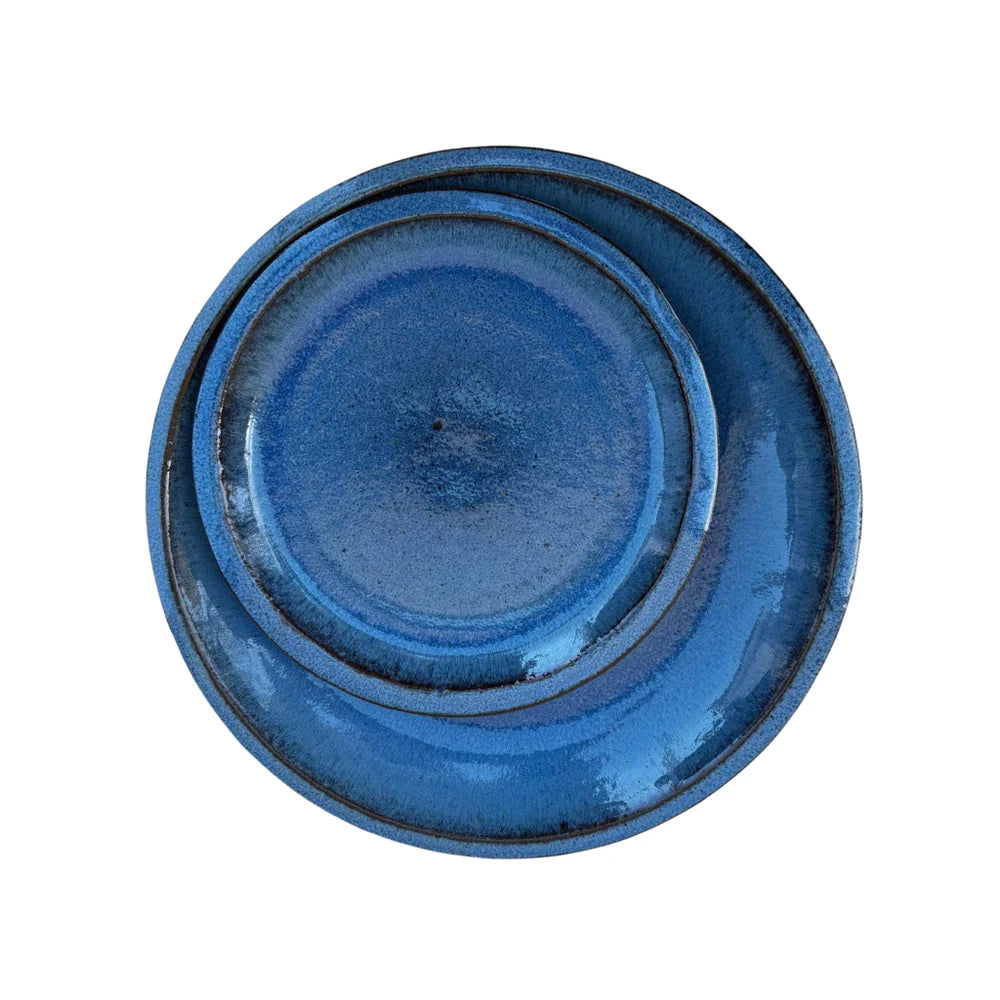 Podmiska pod kvetináč - Antická modrá