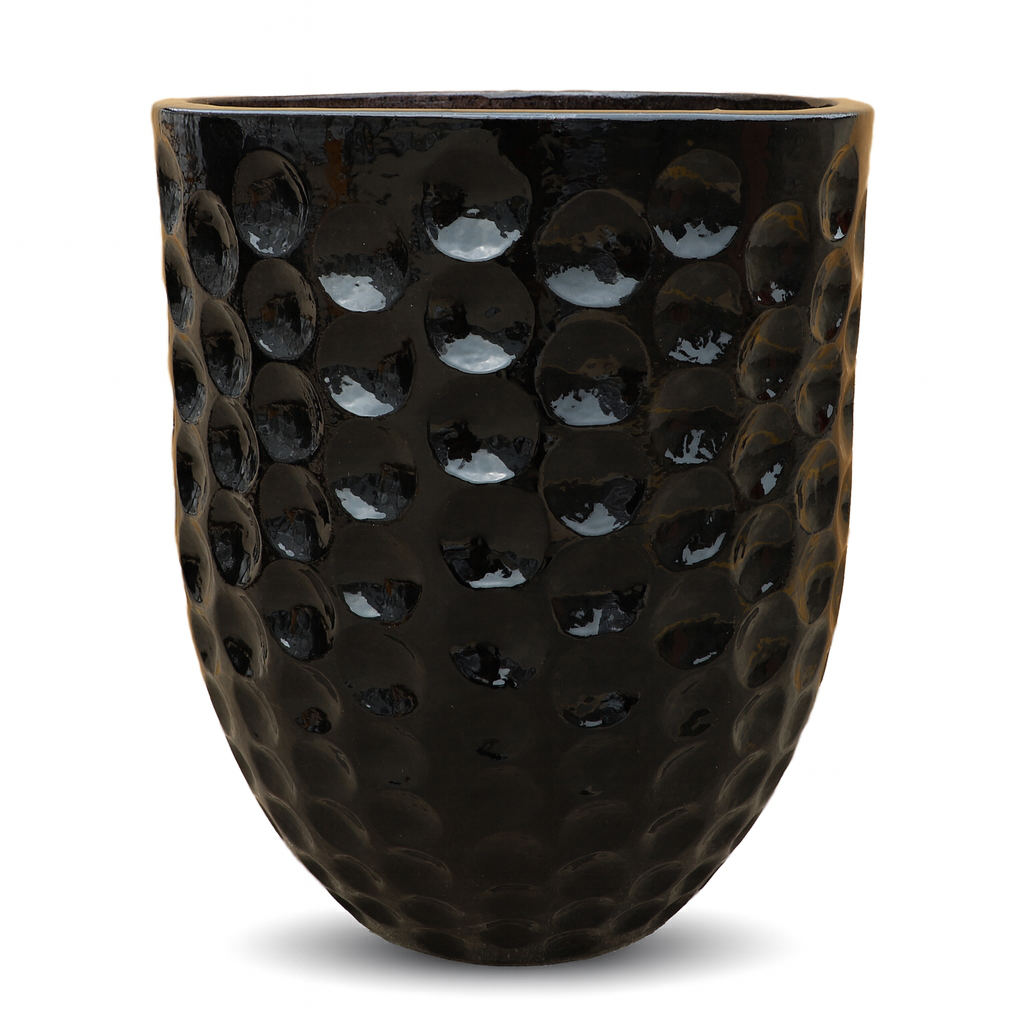 Keramický kvetináč MEROVEE - Čierny