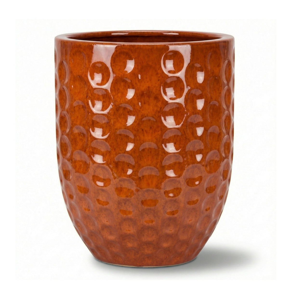 Keramický kvetináč MEROVEE - Tropická oranžová - XXL (55 cm x 65 cm)
