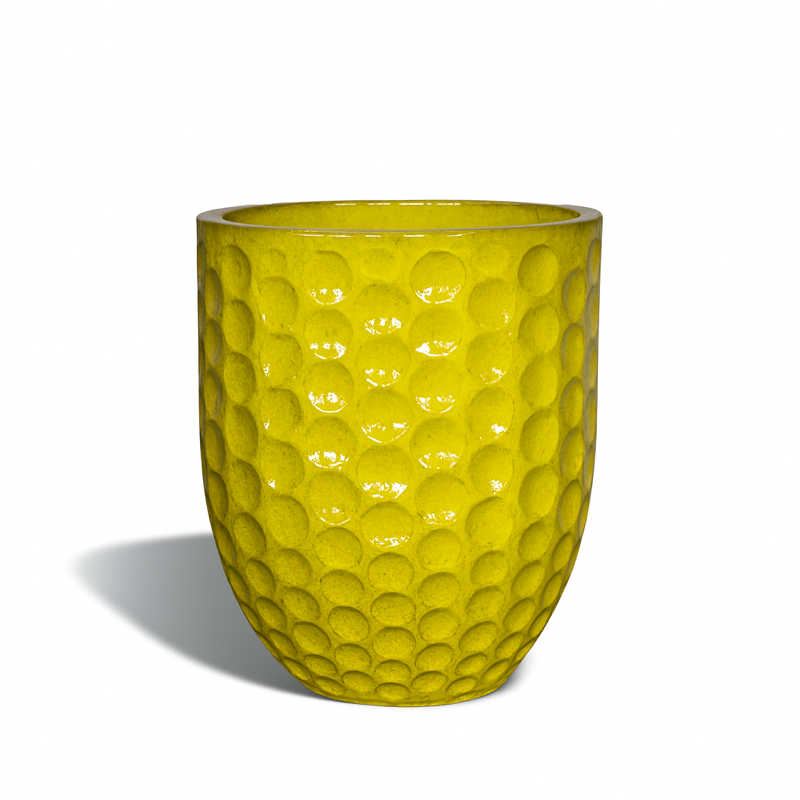 Keramický kvetináč MEROVEE - Žltá