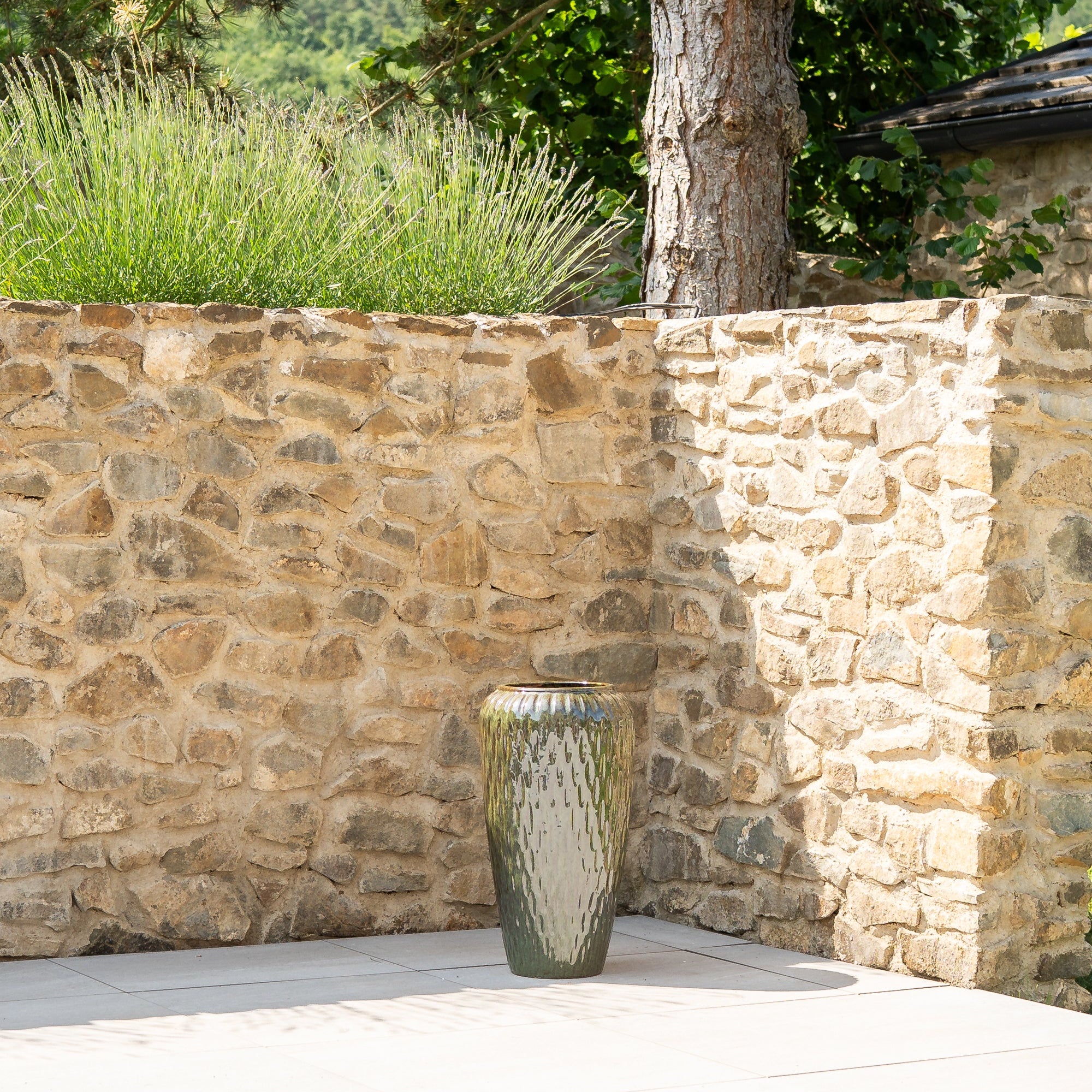 Keramický kvetináč Pompadour - Tropická zelená