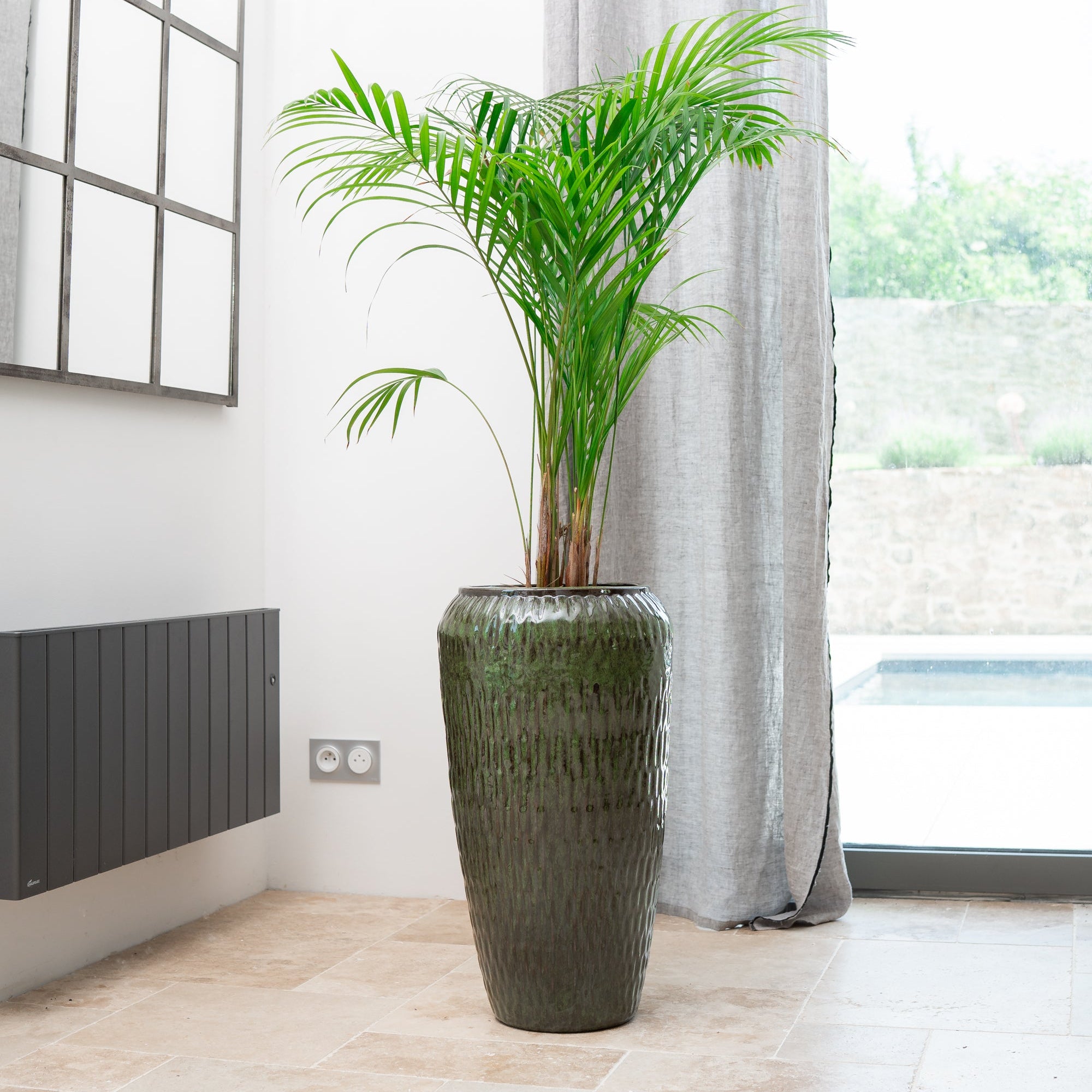 Keramický kvetináč Pompadour - Tropická zelená