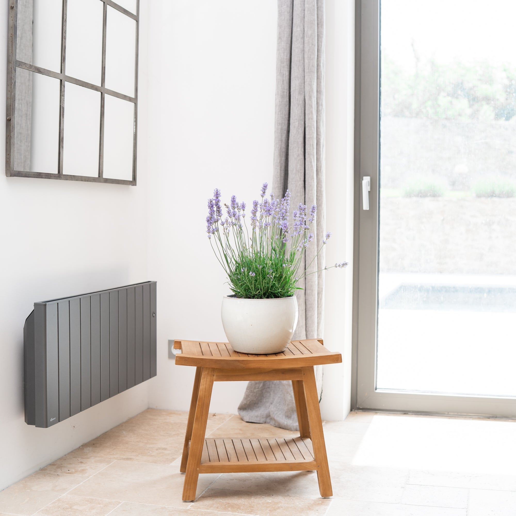 Keramicky kvetináč Romulus - Krémová