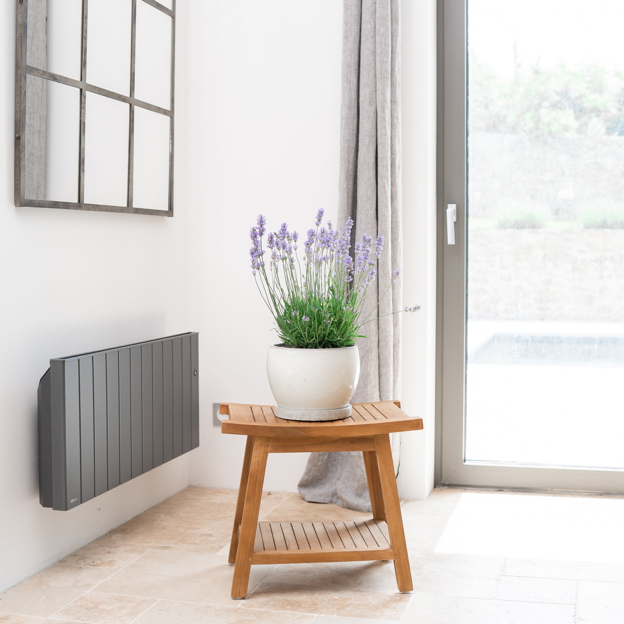 Keramicky kvetináč Romulus - Krémová