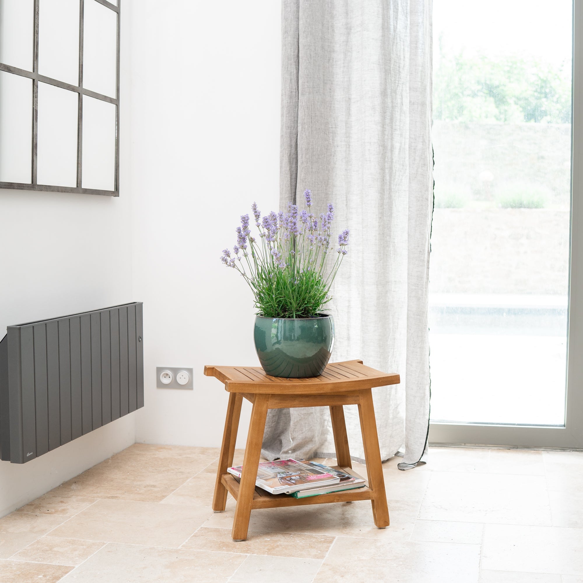 Keramicky kvetináč Romulus - Nefritová