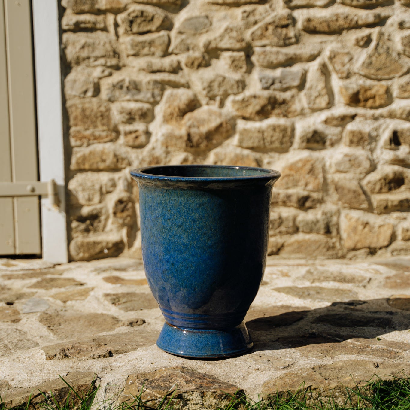Keramický květináč Arthur - Mořsky modrá - Provencelia.cz