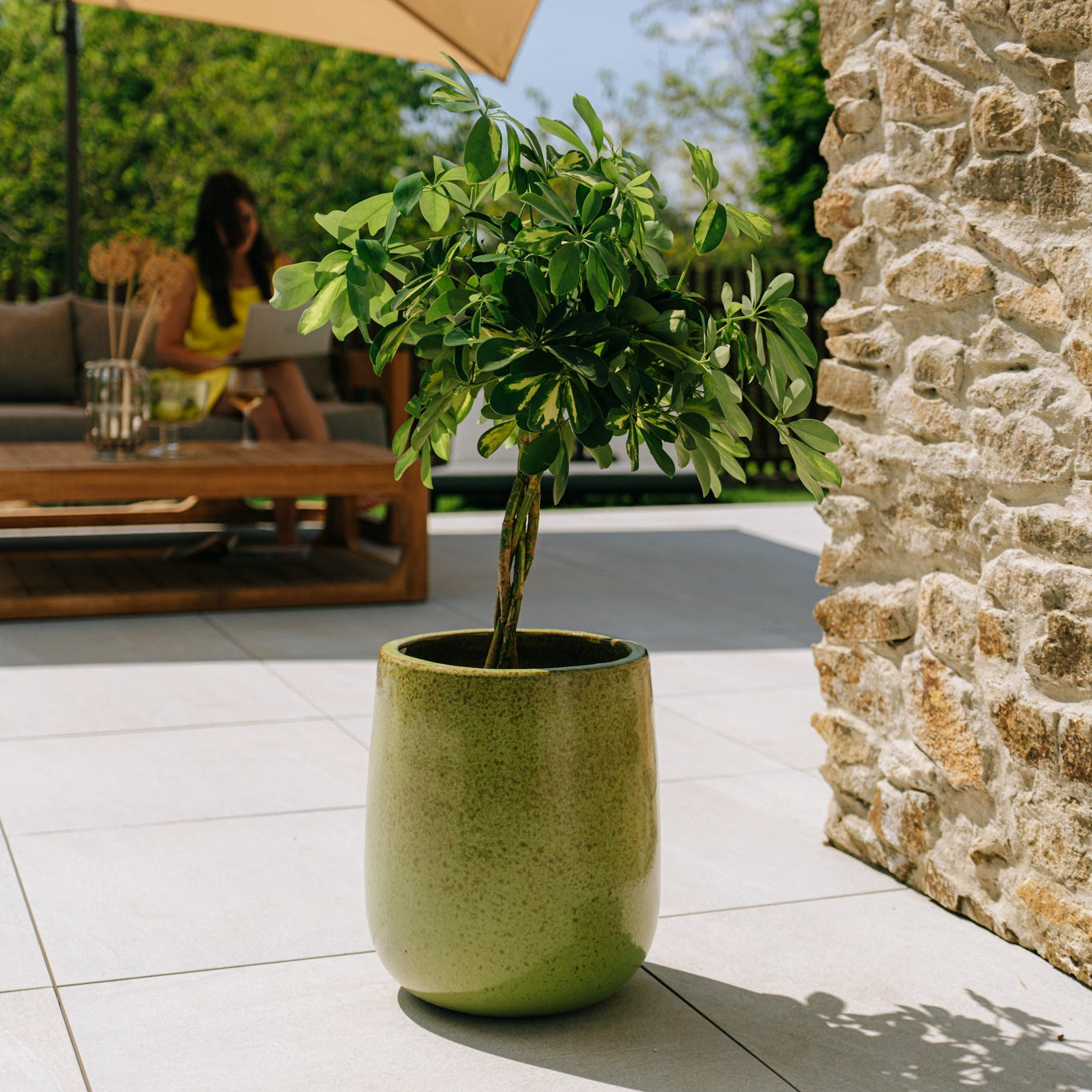 Keramický kvetináč Diane - Jesenná Zelezná