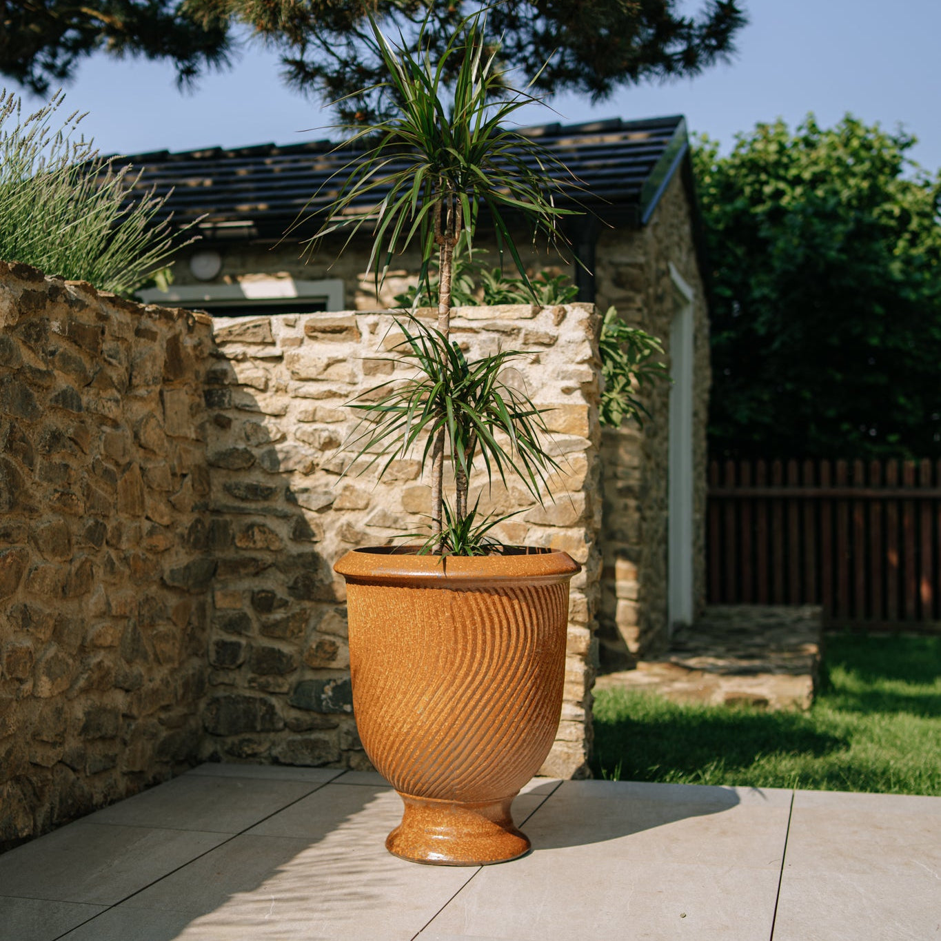 Keramický kvetináč Morgane - Hrdzavý (Imitácia hrdze)