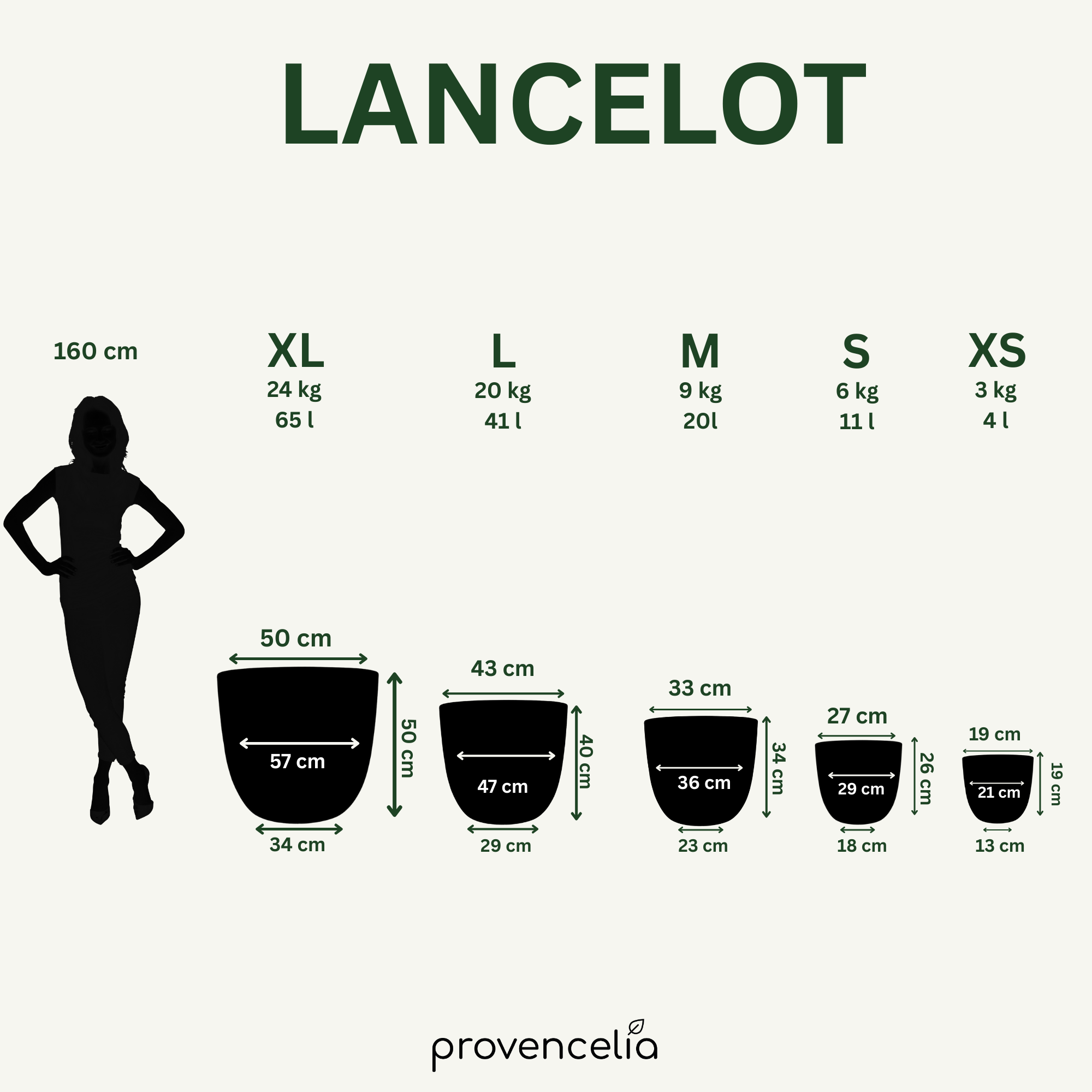Keramický květináč LANCELOT - Krémový
