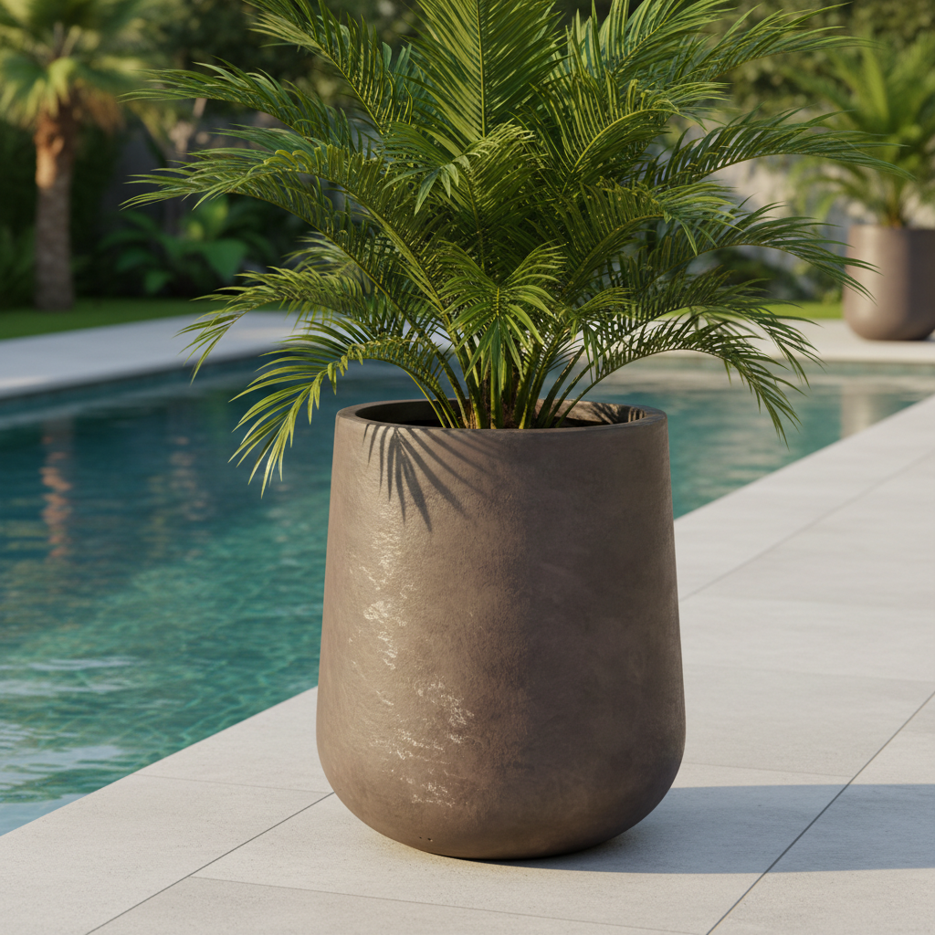 Betonový květináč Silex - Hnědý - Professional architectural pro...