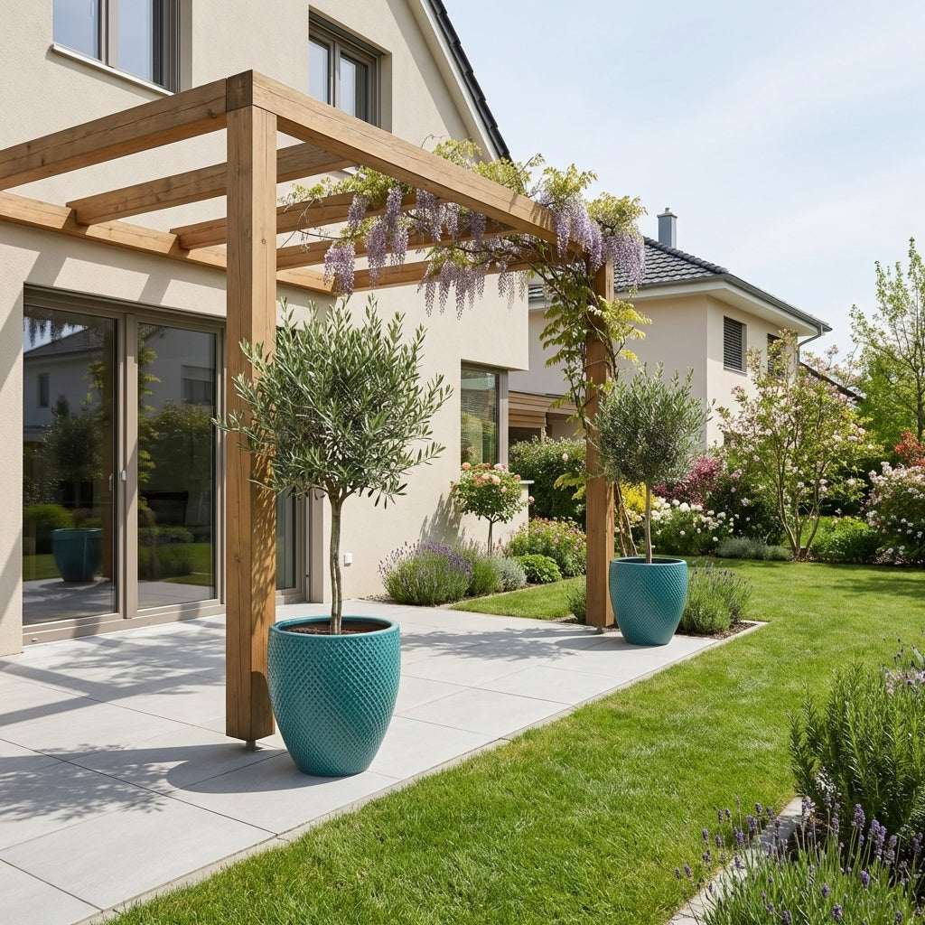 Provencelia SIGNAC tyrkysový – prémiový keramický kvetináč, nadčasový dizajn