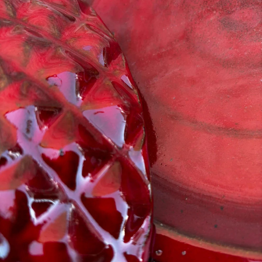 Podmiska pod kvetináč - Cisárska červená