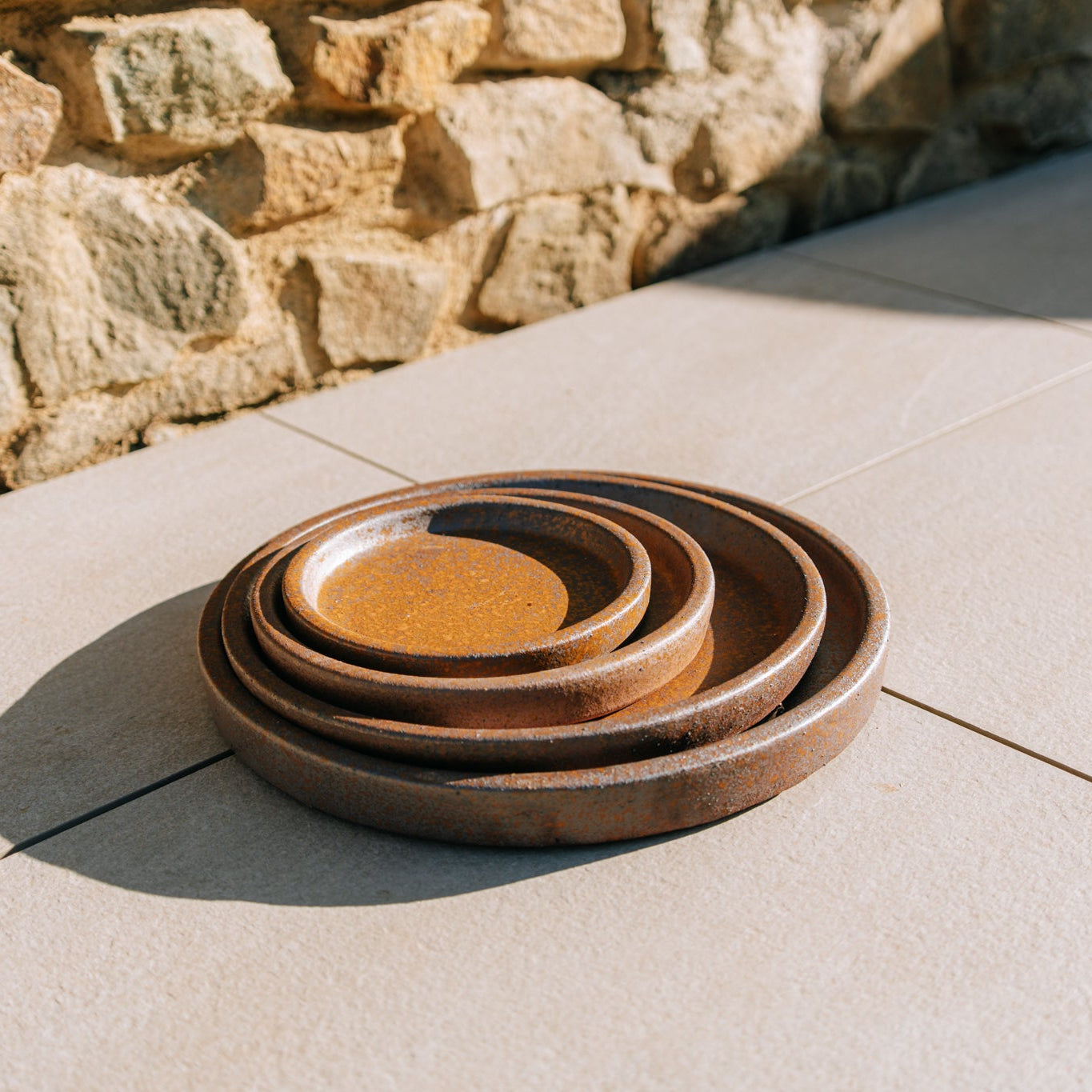 Podmiska pod kvetináč - Imitácia hrdze