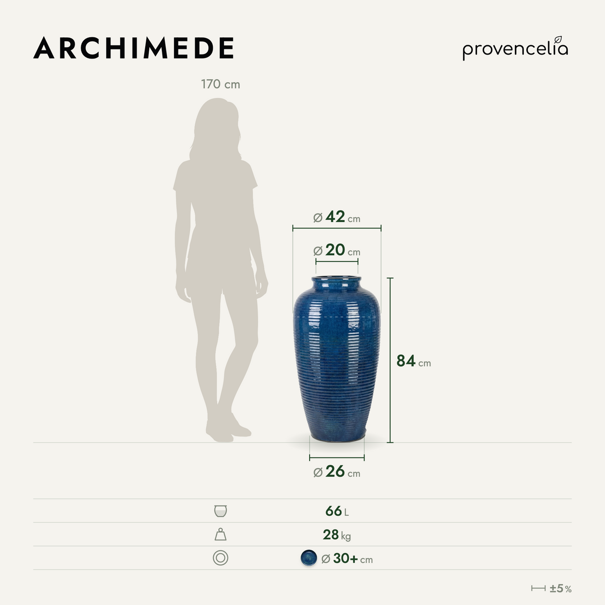 ARCHIMEDE 40×83 – rozmery