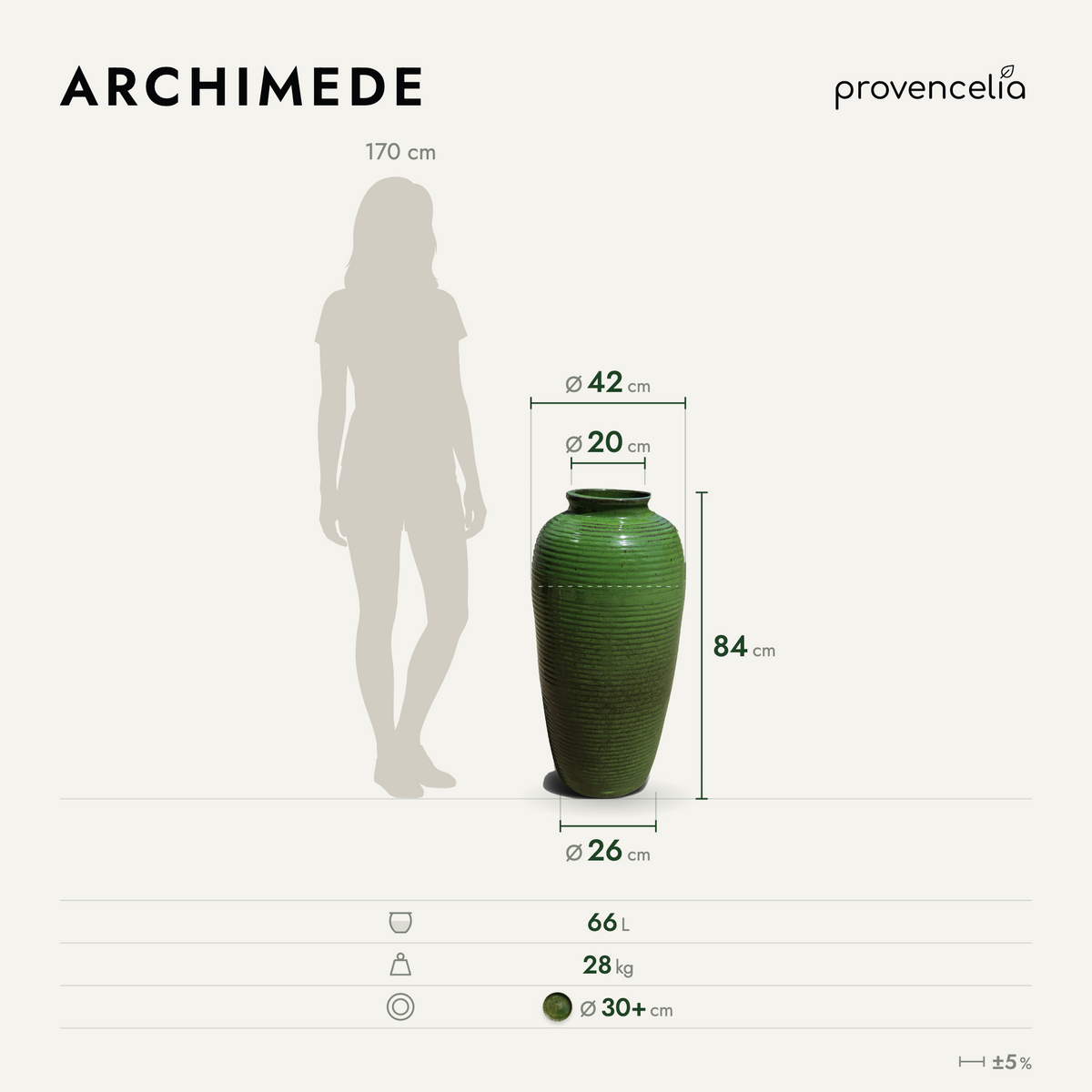 ARCHIMEDE 40×83 – rozmery