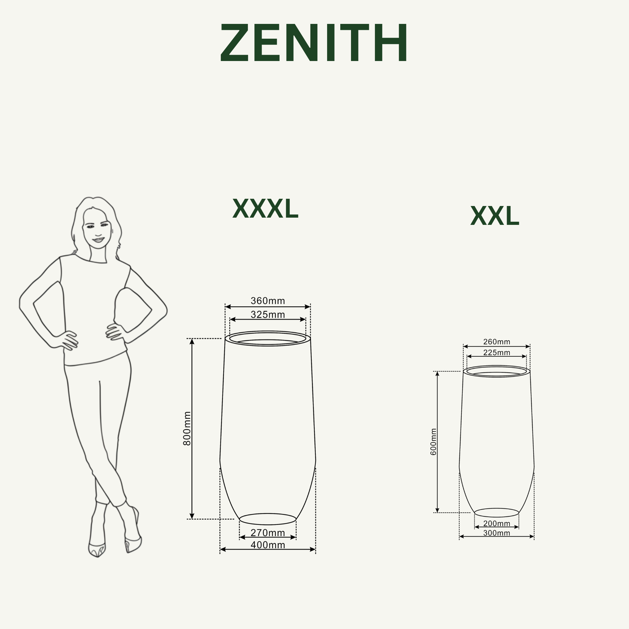 Keramický květináč ZENITH Béžový – styl Provence, robustní a elegantní