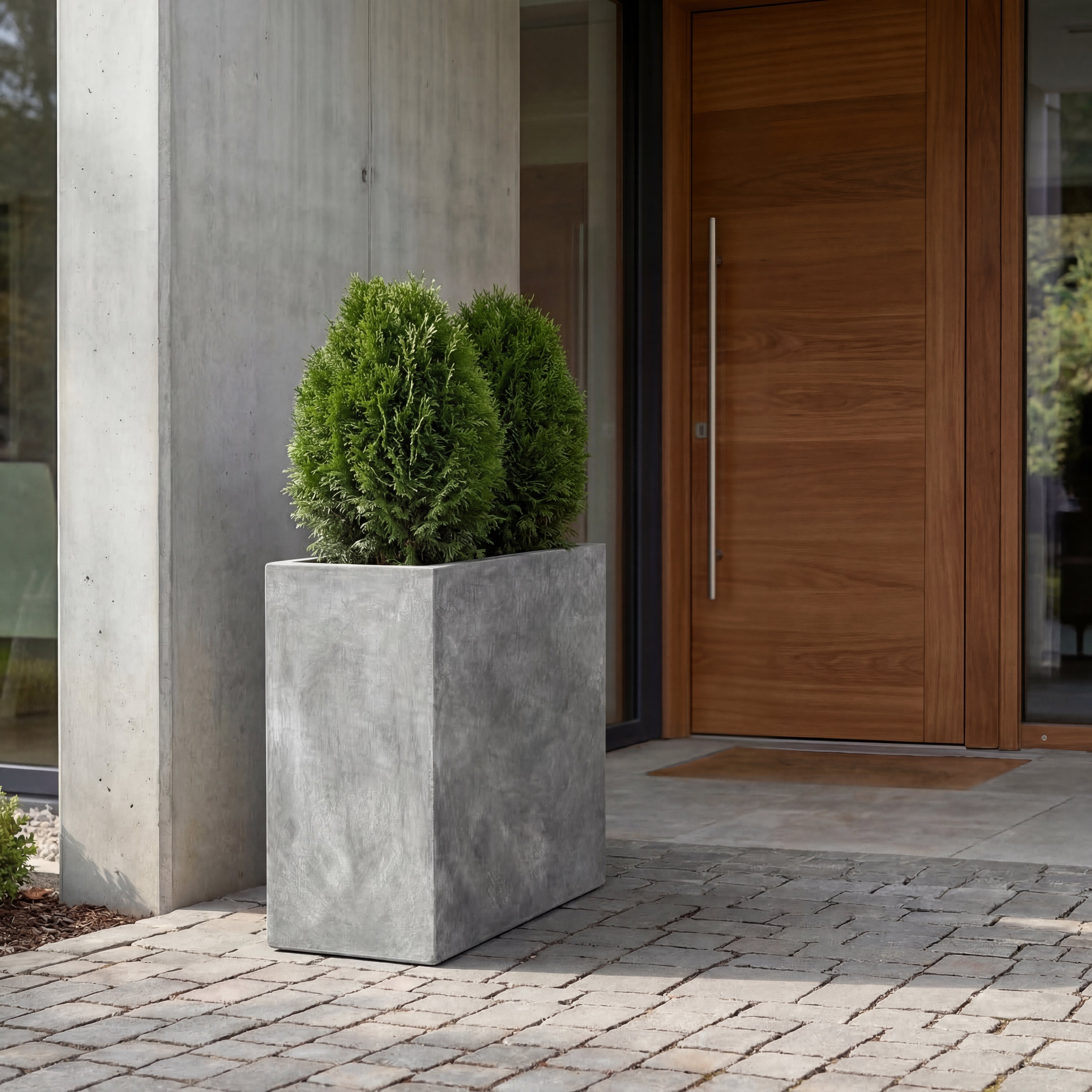 Betonový květináč Alpha - Světle šedá