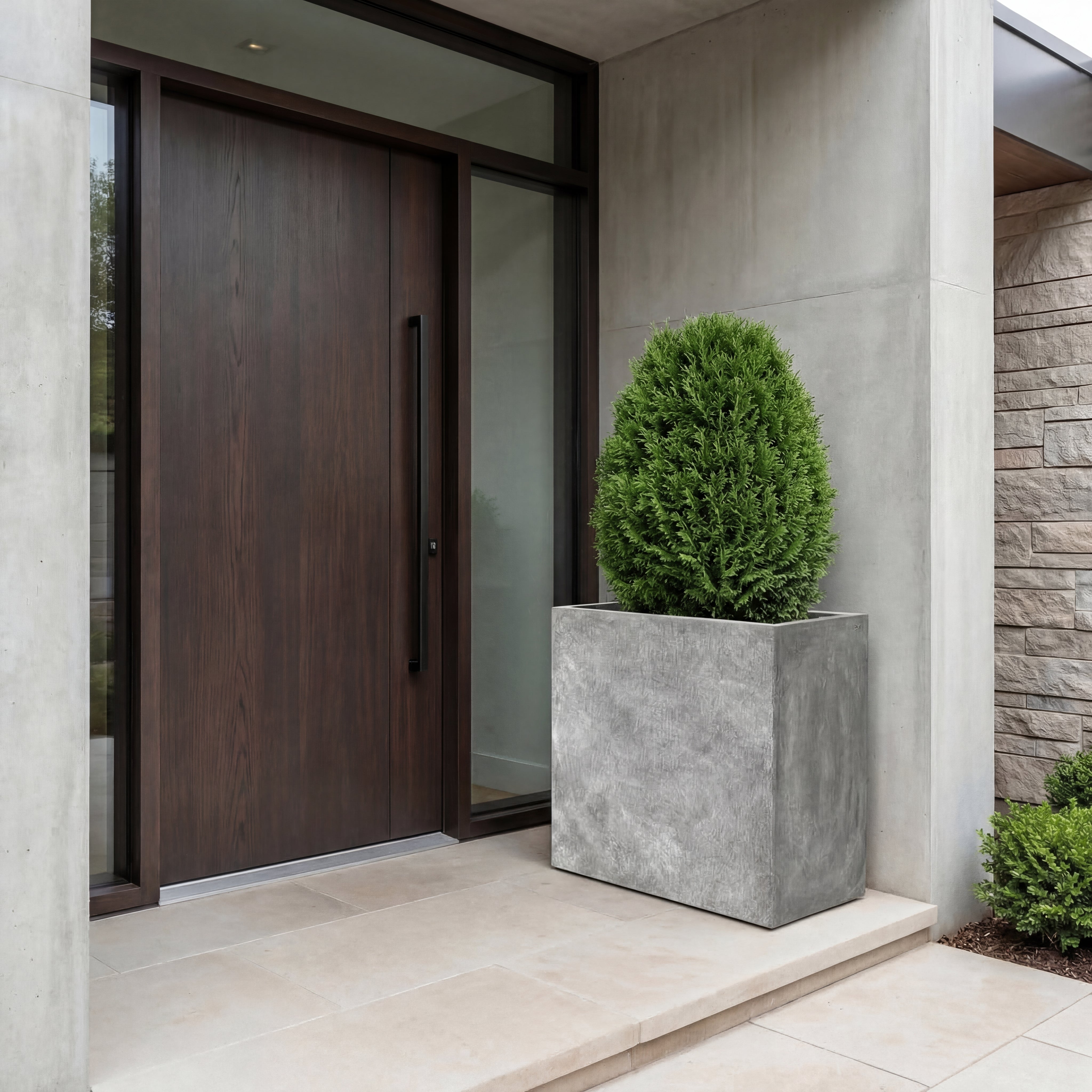 Betonový květináč Alpha - Světle šedá