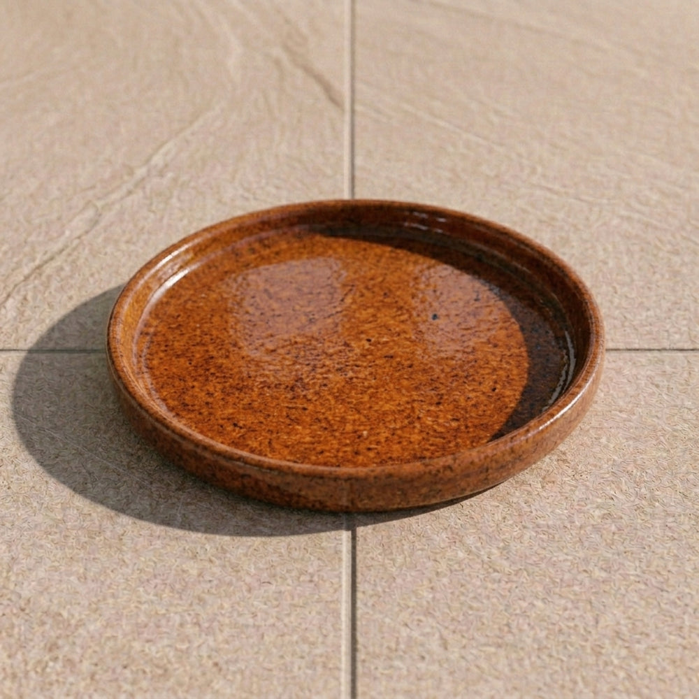 Podmiska pod kvetináč - Jesenná oranžová (Ø 15–40 cm)