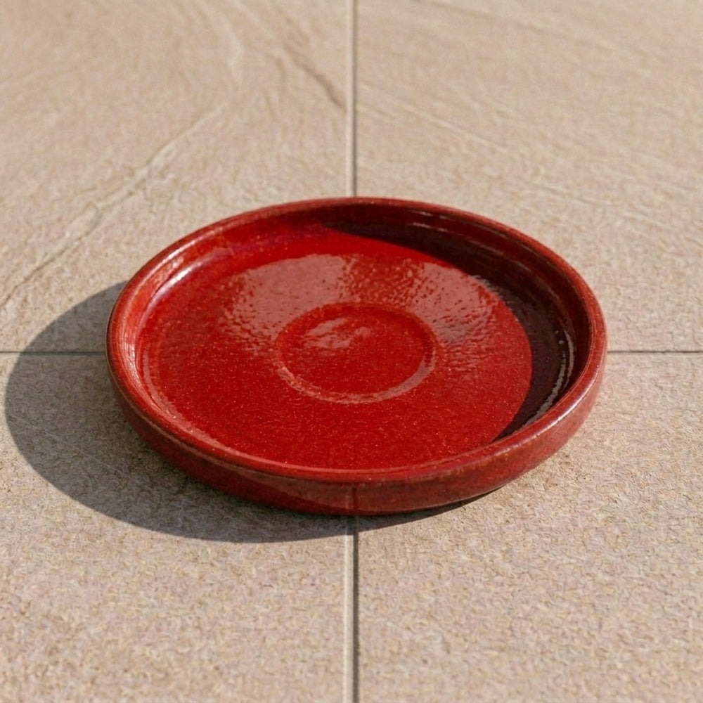 Podmiska pod kvetináč - SýtoČervená (Ø 20–40 cm)