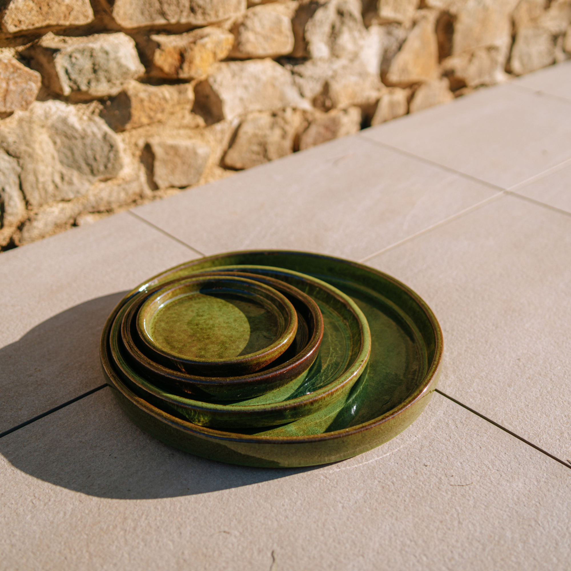 Podmiska pod kvetináč - Tropická zelená