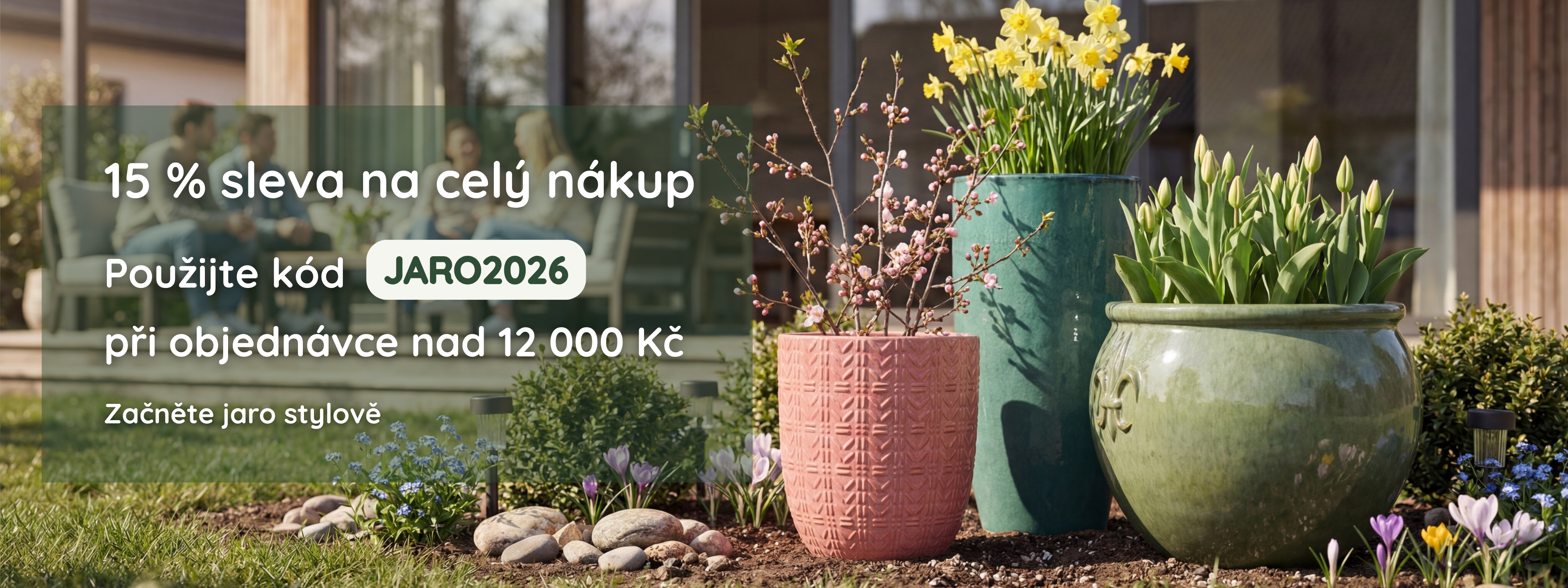 Jarní kolekce keramických květináčů Provencelia – sleva 15 %