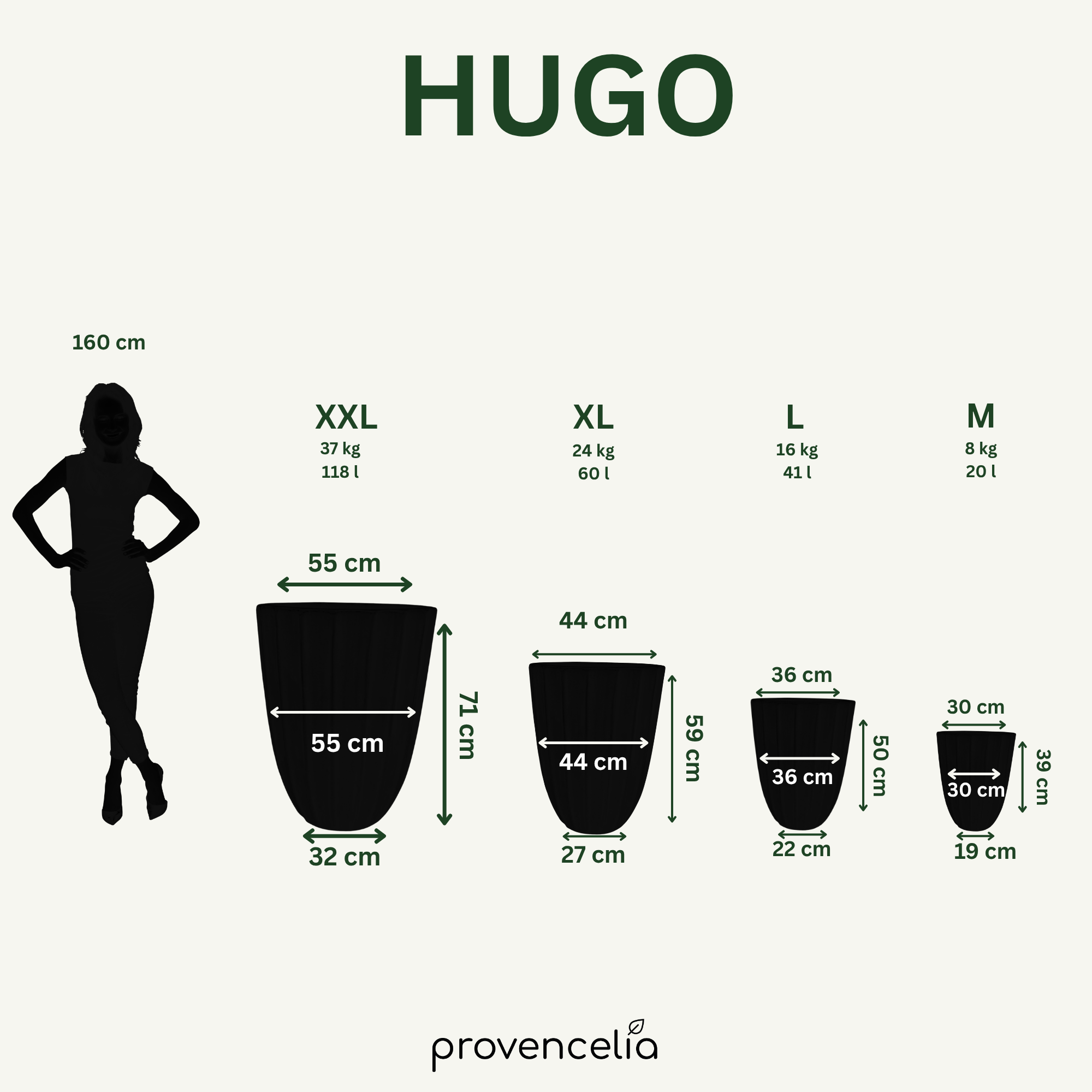 Keramický kvetináč Hugo - Krémová