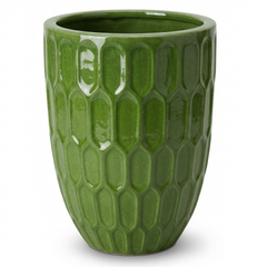 Keramický kvetináč Daudet Jablčne zelená – ručne vyrábaný glazovaný kvetináč z terakoty