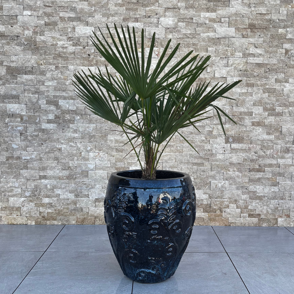 Keramický kvetináč Gaia - Jesenná Oranžová