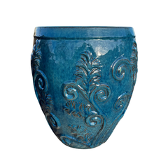 Keramický kvetináč Gaia - Jesenná Oranžová