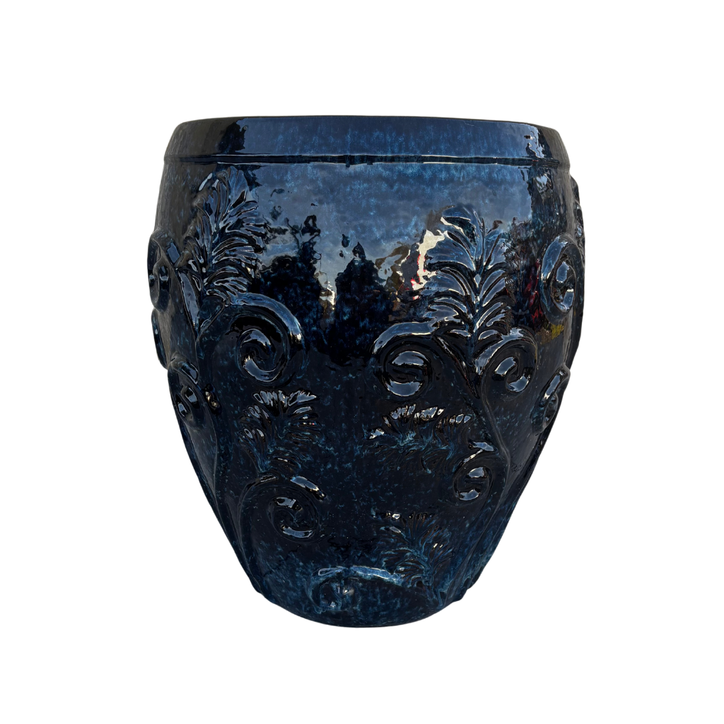 Keramický kvetináč Gaia - Jesenná Oranžová