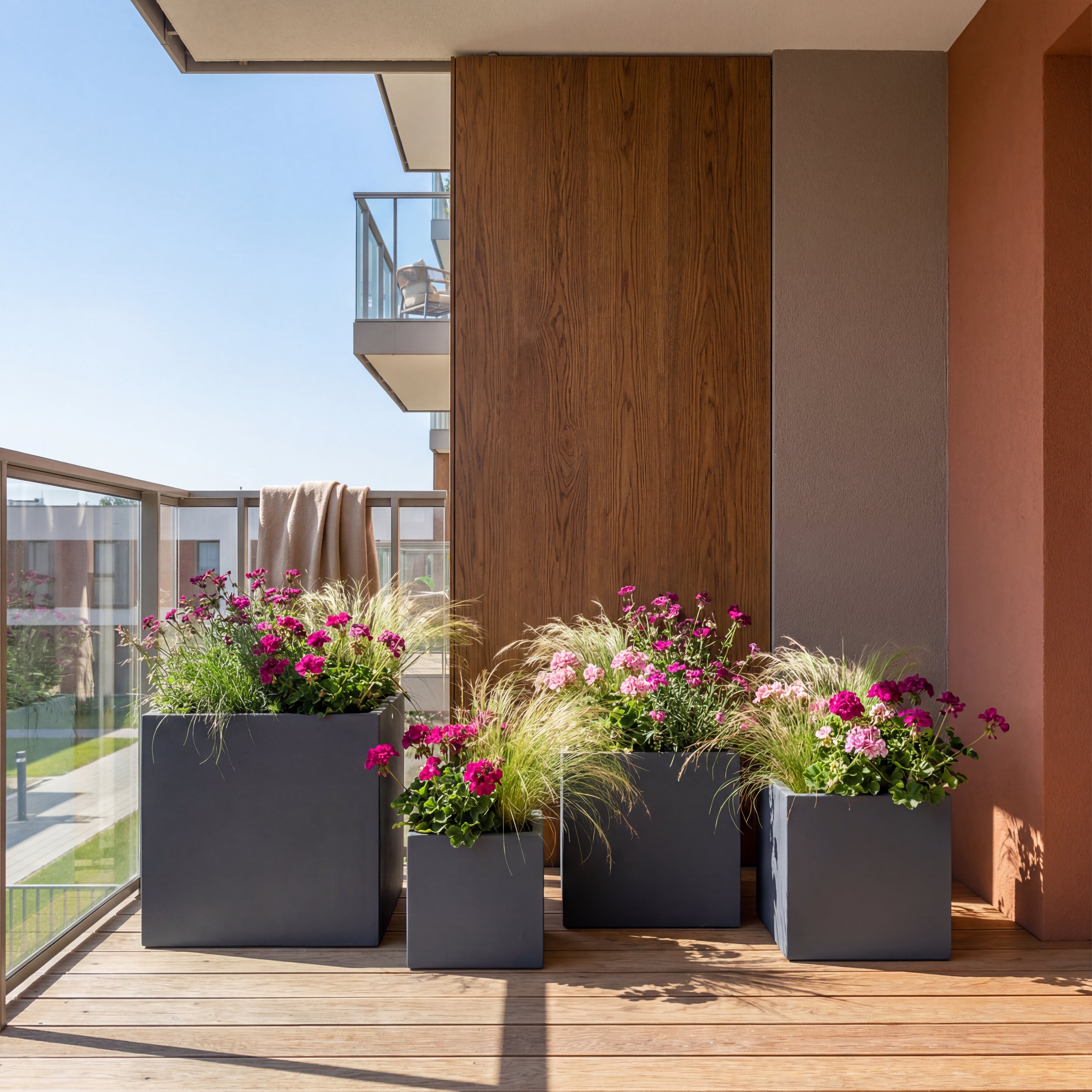 Betonový květináč KUBIX - doplňující náhled