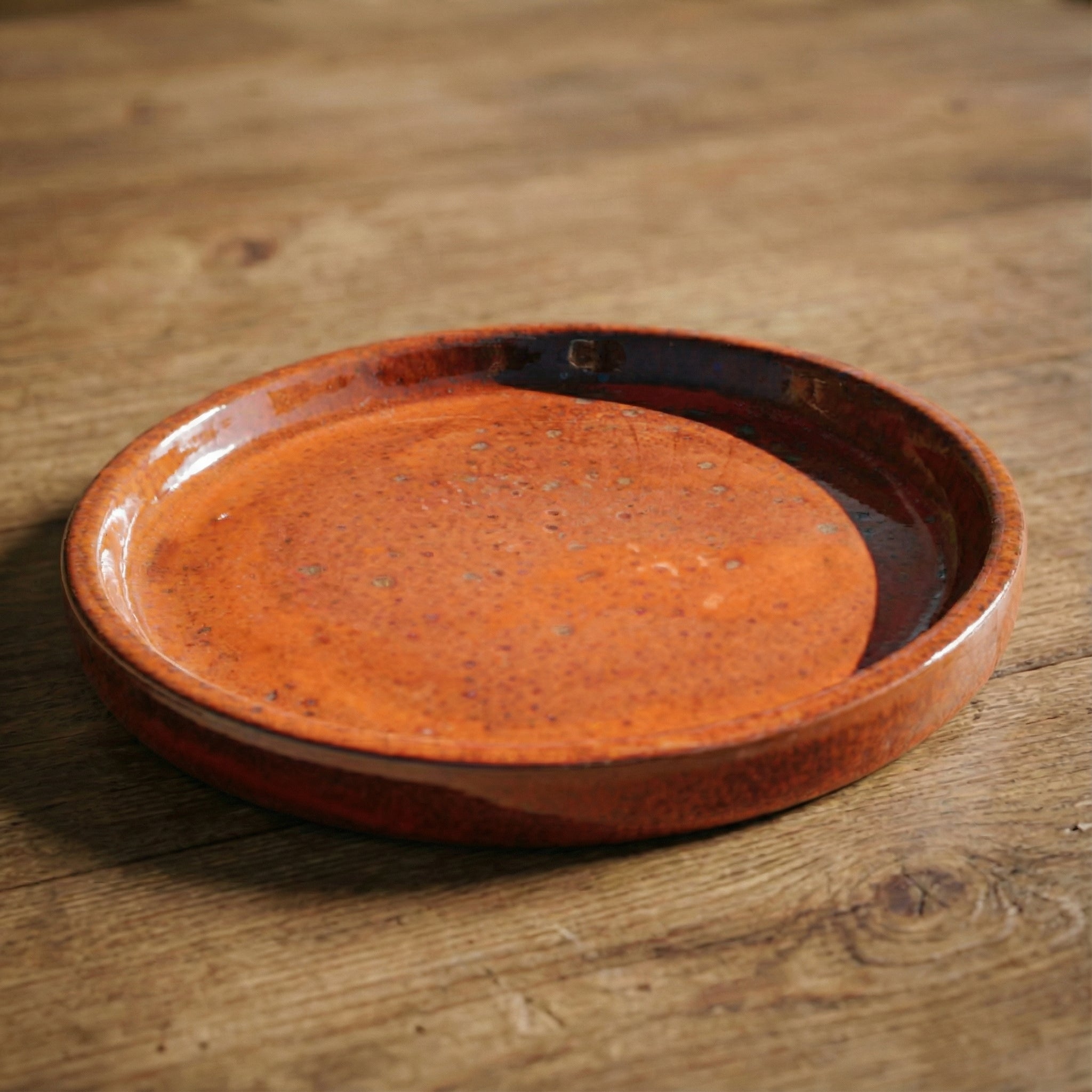 Podmiska pod kvetináč - Jesenná oranžová