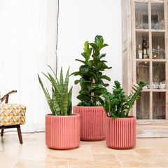 Keramický kvetináč London – Ružový