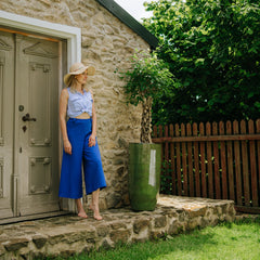 Keramicky kvetináč Athena - Tropická Zelená