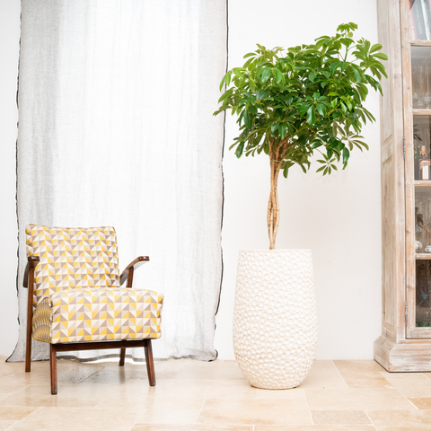 Keramický kvetináč Paris – biely