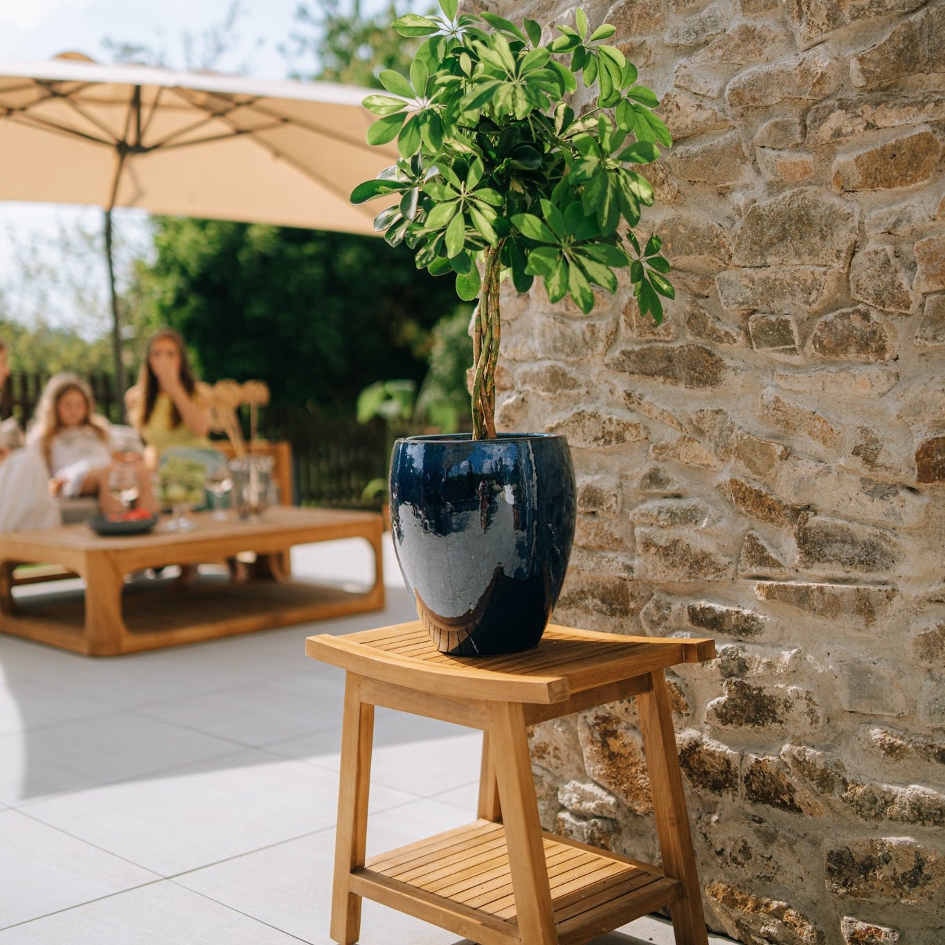 Keramický kvetináč LAFONTAINE - Tyrkysová