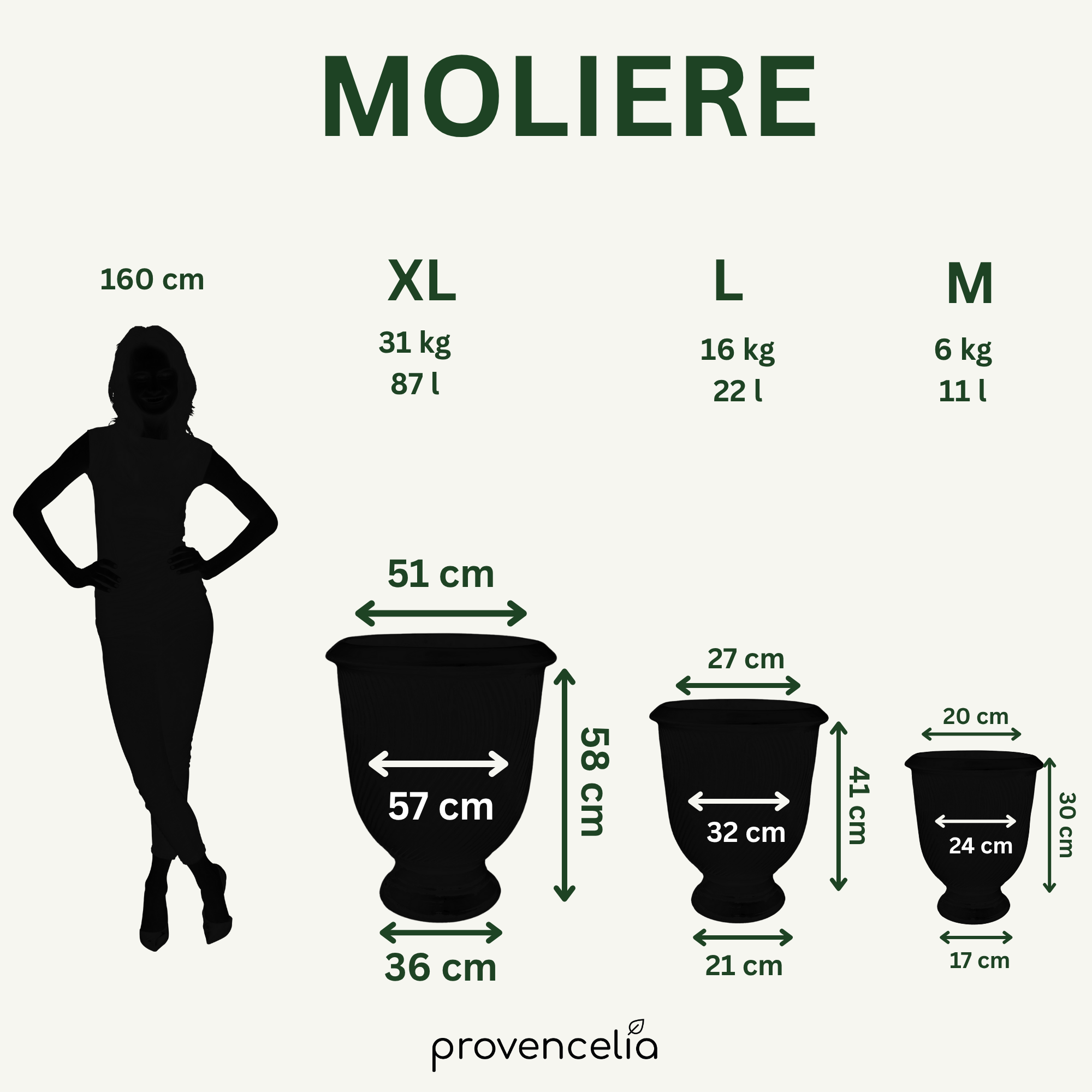 Keramický kvetináč Moliere Brúsený bronz – ručne vyrábaný glazovaný kvetináč z terakoty