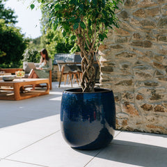 Keramický kvetináč Socrate – Morská modrá