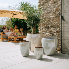 Keramický kvetináč LAFONTAINE - Perlová