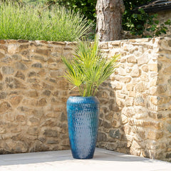 Keramický kvetináč Pompadour - Azúrovo modrá