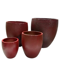 Keramicky kvetináč Signac - Cisárska červená