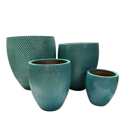 Keramicky kvetináč Signac - Tyrkysový