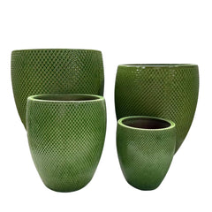 Keramicky kvetináč Signac - Jablkovo zelená