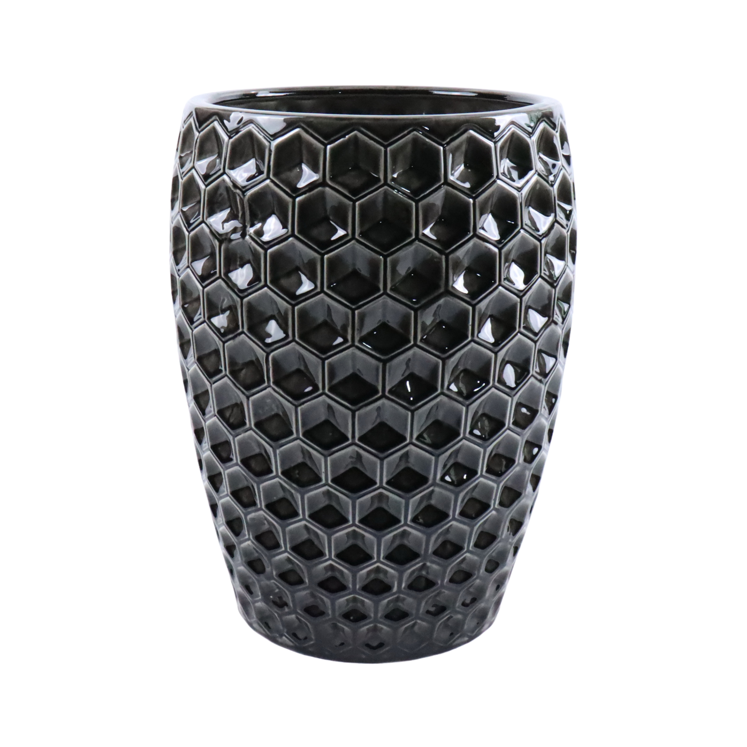 Keramický kvetináč Versailles – čierny