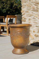 Keramicky kvetináč RICHELIEU - Antická hrdza