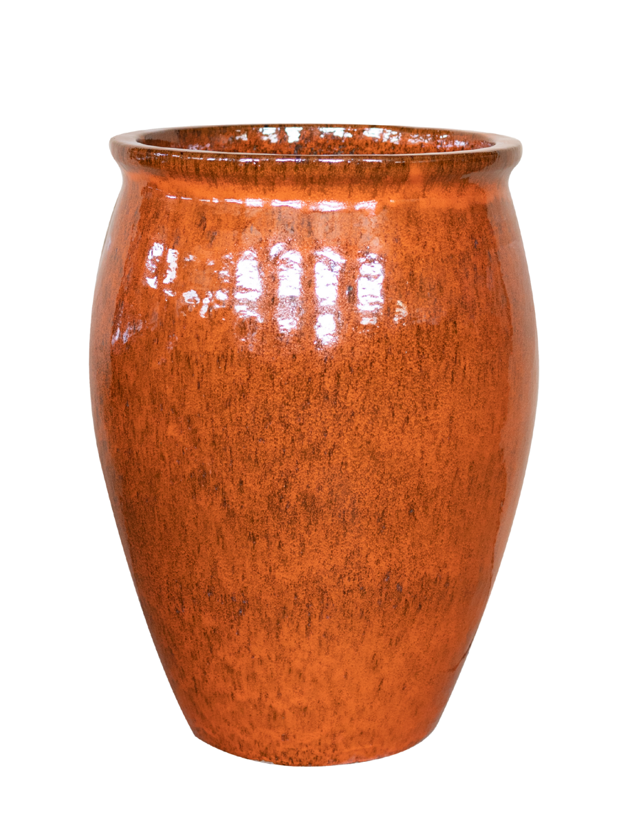 Keramický kvetináč BACCHUS – oranžová - L (36 cm x 52 cm)