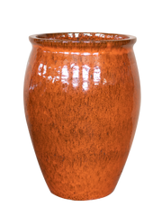 Keramický kvetináč BACCHUS – oranžová