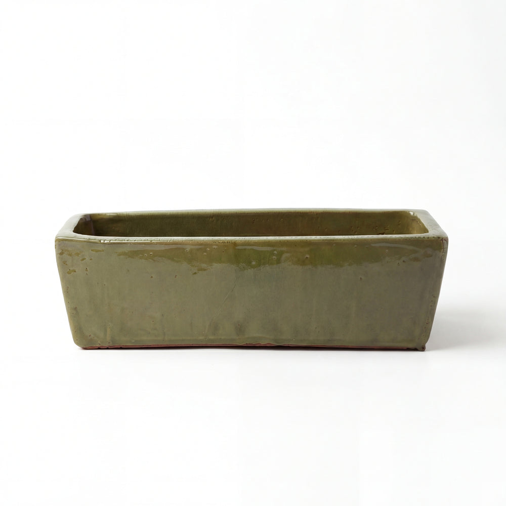 Keramický truhlík GIONO - Khaki - XL (60 x 20 x 17 cm)